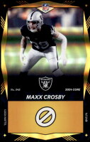 2024 Maxx Crosby UNO Elite NFL - Yellow Foil (#:48) (Stock: 1) - $1.25