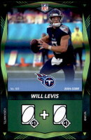 2024 Will Levis UNO Elite NFL - Green Foil (#:103) (Stock: 1) - $0.75