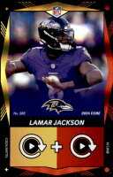 2024 Lamar Jackson UNO Elite NFL - Yellow/Red Dual Color Foil (#:62) (Stock: 1) - $3.50