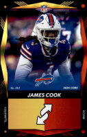 2024 James Cook UNO Elite NFL - Yellow/Red Dual Color Foil (#:43) (Stock: 1) - $1.00