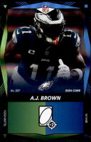 2024 A.J. Brown UNO Elite NFL - Green/Blue Dual Color Foil (#:27) (Stock: 1) - $1.25