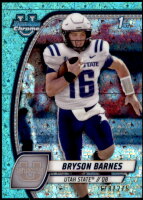 2024 Bryson Barnes Bowman Chrome University - 1st Bowman Aqua Mini-Diamond Refractor (#'d to 275) (#:29) (Stock: 1) - $5.00