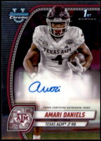 2024 Amari Daniels Bowman Chrome University - 1st Bowman Autograph (#:PA-AND) (Stock: 1) - $10.00