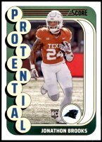 2024 Jonathon Brooks Score - Protential Red (#:14) (Stock: 1) - $1.00