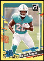 2023 De'Von Achane Donruss - Rated Rookie Yellow Press Proof (#:365) (Stock: 1) - $3.50