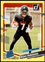 2023 Bijan Robinson Donruss - Rated Rookie Yellow Press Proof (#:305) (Stock: 1) - $3.50