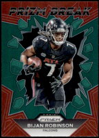 2023 Bijan Robinson Panini Prizm - Prizm Break Green Prizm (#:8) (Stock: 1) - $3.00