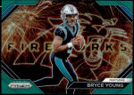 2023 Bryce Young Panini Prizm - Fireworks Green Prizm (#:6) (Stock: 1) - $3.50