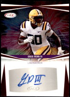 2025 Greg Penn III Sage - Autograph Red (#:A-GPIII) (Stock: 1) - $4.00