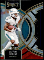 2023 De'Von Achane Select - Rookie Red and Black Die-Cut Prizm (#:176) (Stock: 1) - $3.00
