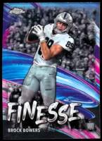 2024 Brock Bowers Topps Chrome - Finesse (#:8) (Stock: 2) - $4.50