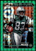 2024 Santana Moss Topps Chrome - Green Geometric Refractor (#'d to 99) (#:148) (Stock: 1) - $3.00