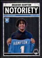 2025 Omarion Hampton Panini Mosaic - Notoriety (#:20) (Stock: 1) - $2.00