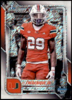 2025 OJ Frederique Jr. Bowman Chrome University - White Shimmer Refractor (#'d to 15) (#:92) (Stock: 1) - $7.50