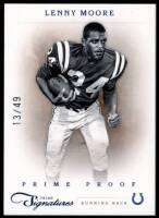 2011 Lenny Moore Prime Signatures - Prime Proof Blue (#'d to 49) (#:110) (Stock: 1) - $3.75