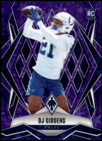 2025 DJ Giddens Panini Phoenix - Rookie Purple Winter Prizm (#'d to 249) (#:208) (Stock: 1) - $3.00