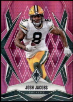 2025 Josh Jacobs Panini Phoenix - Pink Hyper Prizm (#'d to 299) (#:5) (Stock: 1) - $3.00
