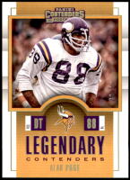 2017 Alan Page Panini Contenders - Legendary Contenders Gold (#'d to 99) (#:5) (Stock: 1) - $3.00