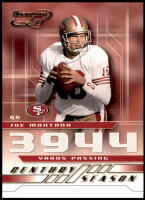 2001 Joe Montana Quantum Leaf - Century Season (#'d to 1000) (#:22) (Stock: 1) - $5.00