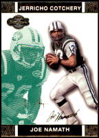 2007 Joe Namath Topps Co-Signers - Green Changing Faces Gold (with Jerricho Cotchery #'d to 249) (#:41) (Stock: 1) - $1.75