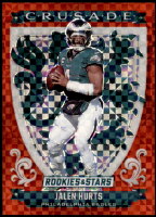2025 Jalen Hurts Rookies and Stars - Crusade Red Plaid Prizm (#:4) (Stock: 1) - $2.00