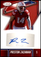 2026 Preston Zachman Sage - Autograph Red (#:A-PZ) (Stock: 1) - $4.00