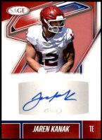 2026 Jaren Kanak Sage - Autograph Red (#:A-JK2) (Stock: 1) - $4.00