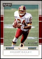 2017 Champ Bailey Panini Playoff - Kick Off (#'d to 299) (#:187) (Stock: 1) - $2.50