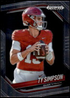 2025 Ty Simpson Panini Prizm Black (#:152) (Stock: 2) - $2.50
