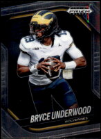 2025 Bryce Underwood Panini Prizm Black (#:161) (Stock: 3) - $4.50