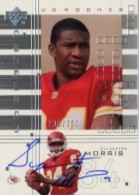 2000 Sylvester Morris Upper Deck UD Graded - Rookie Autograph (#'d to 250) (#:159) (Stock: 1) - $15.00