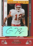 2005 Craphonso Thorpe Playoff Contenders - Autograph Rookie (#:124) (Stock: 1) - $18.00