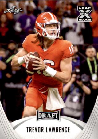 2021 Leaf Draft Football Factory Sealed Retail Box with TWO(2) AUTOGRAPHS &  (50) ROOKIE Cards! Look for RC & AUTOS of Trevor Lawrence, Justin Fields,  Zach Wilson, Mac Jones,Trey Lance & More!